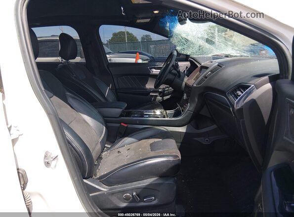 2FMPK4AP0KBC20778 2019 FORD EDGE White Вид салону спереду