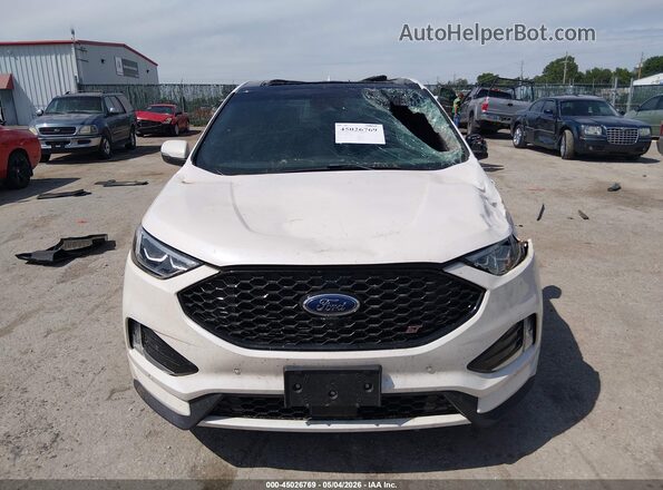 2FMPK4AP0KBC20778 2019 FORD EDGE White Вид задньої частини салону