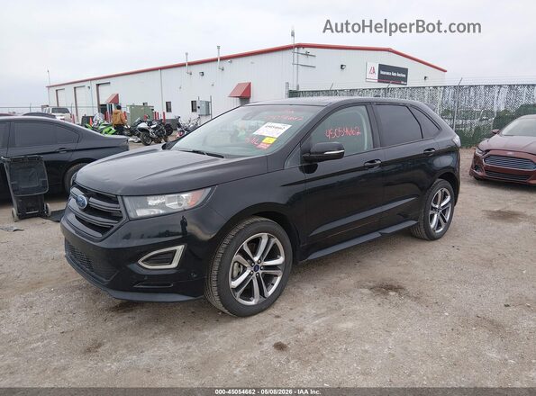 2FMPK4AP1GBB73350 2016 FORD EDGE Black Przód lewy