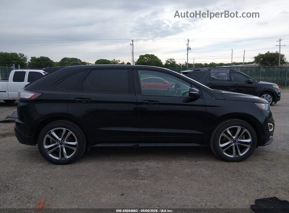 2FMPK4AP1GBB73350 2016 FORD EDGE Black Widok wnętrza z tyłu