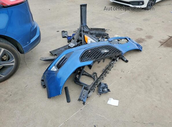 2FMPK4AP2KBC00953 2019 FORD EDGE Blue Vista de la etiqueta del VIN
