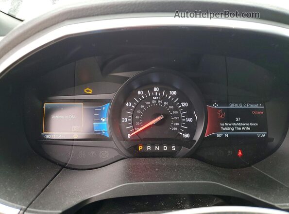 2FMPK4AP2KBC00953 2019 FORD EDGE Blue Vista del cuadro de instrumentos
