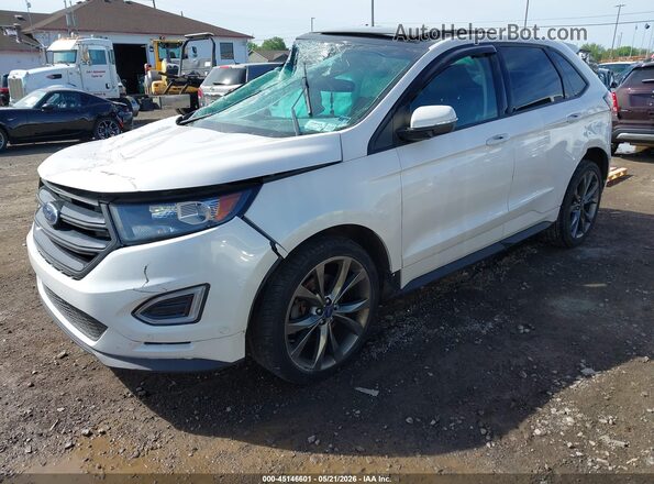 2FMPK4AP4GBC50356 2016 FORD EDGE Белый Передняя левая четверть