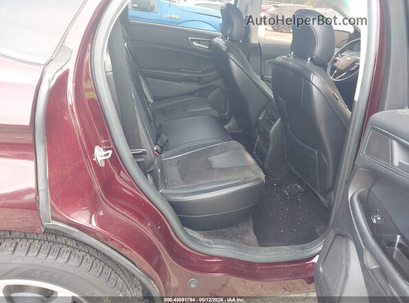 2FMPK4AP4HBB40845 2017 FORD EDGE Maroon VIN კოდის სტიკერის ხედი