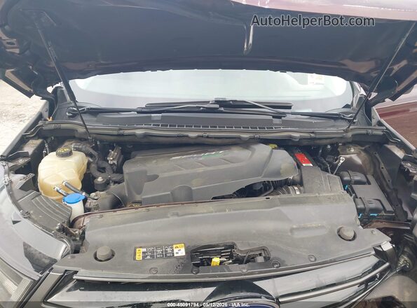 2FMPK4AP4HBB40845 2017 FORD EDGE Maroon უკანა ხედი