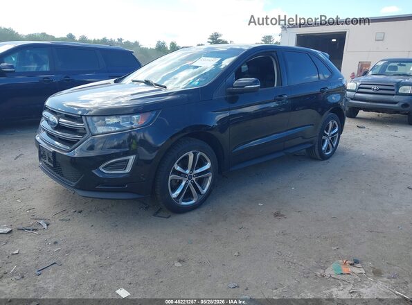 2FMPK4AP4JBB46909 2018 FORD EDGE Black Przód lewy