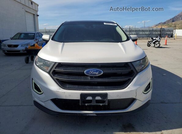 2FMPK4AP4JBB95172 2018 FORD EDGE Белый Вид спереди