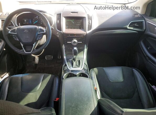 2FMPK4AP4JBB95172 2018 FORD EDGE Белый Вид панели приборов