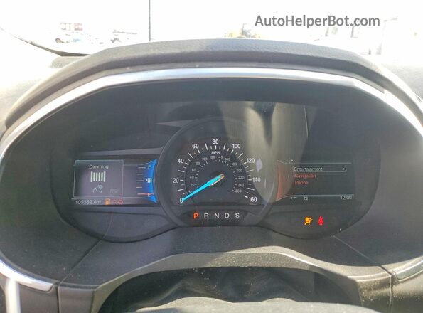 2FMPK4AP4JBB95172 2018 FORD EDGE Белый Вид щитка приборов