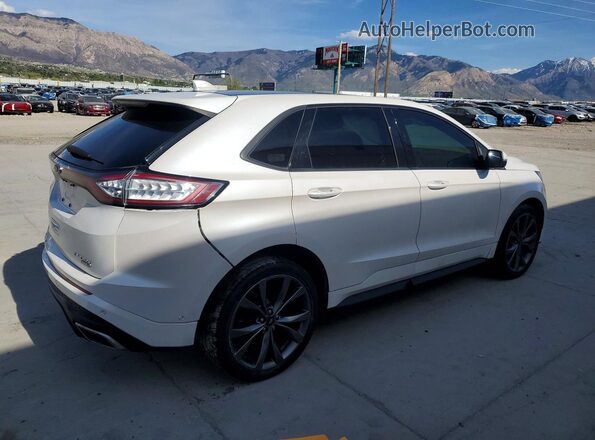 2FMPK4AP4JBB95172 2018 FORD EDGE Белый Задняя правая четверть