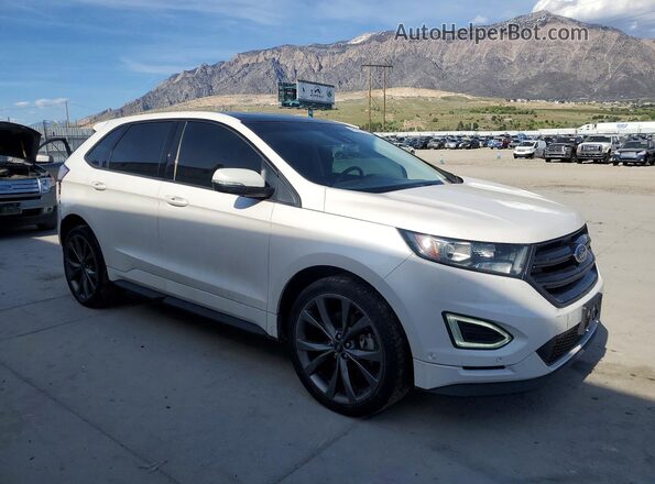 2FMPK4AP4JBB95172 2018 FORD EDGE Белый Передняя правая четверть