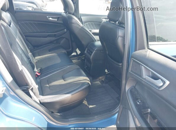 2FMPK4AP4KBB26984 2019 FORD EDGE Blue Vista de la etiqueta del VIN