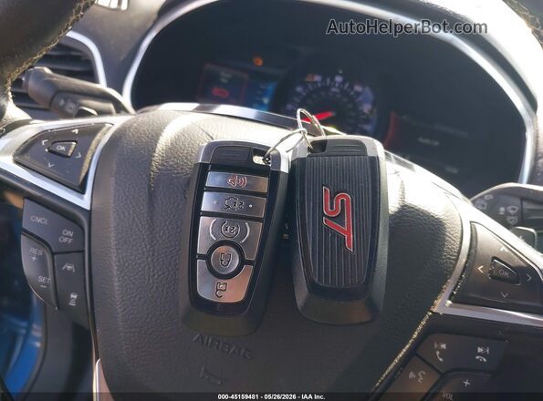 2FMPK4AP4KBB26984 2019 FORD EDGE Blue Vista del salpicadero