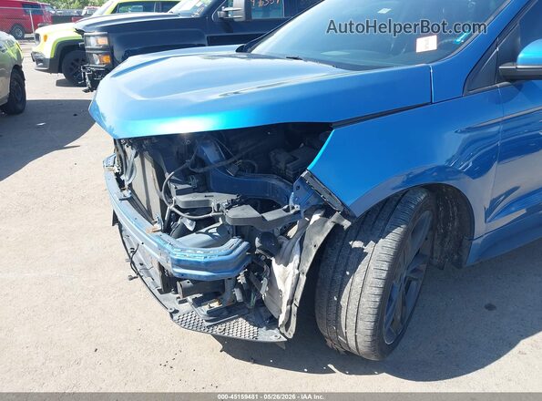 2FMPK4AP4KBB26984 2019 FORD EDGE Blue Vista frontal
