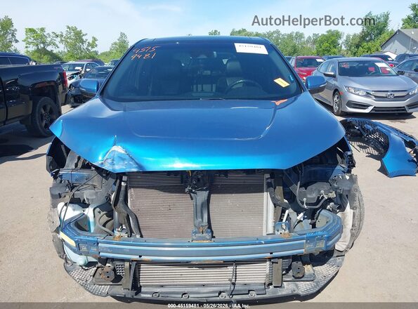 2FMPK4AP4KBB26984 2019 FORD EDGE Blue Vista interior trasera