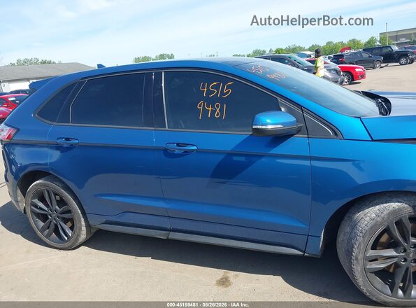 2FMPK4AP4KBB26984 2019 FORD EDGE Blue Vista interior de 360 grados
