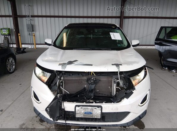 2FMPK4AP5GBC03871 2016 FORD EDGE White Vista del cuadro de instrumentos
