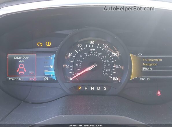 2FMPK4AP6KBC49959 2019 FORD EDGE Gray Հետևի նստատեղերի տեսք