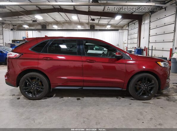 2FMPK4AP9KBC58901 2019 FORD EDGE Red Vista interior trasera