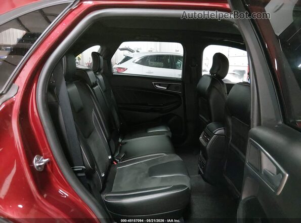 2FMPK4AP9KBC58901 2019 FORD EDGE Red Vista de la etiqueta del VIN