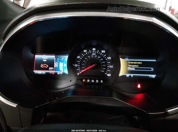 2FMPK4AP9KBC58901 2019 FORD EDGE Red Vista de los asientos traseros