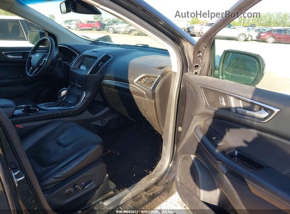 2FMPK4APXGBC09973 2016 FORD EDGE Black წინა სალონის ხედი