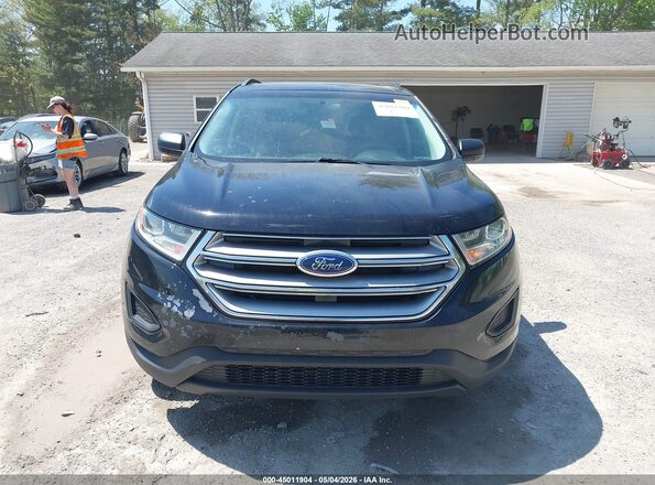 2FMPK4G92HBB45924 2017 FORD EDGE Черный Вид щитка приборов