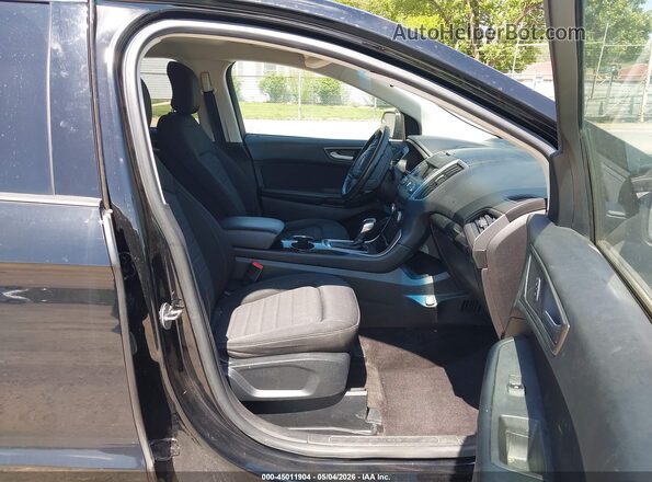2FMPK4G92HBB45924 2017 FORD EDGE Черный Вид салона спереди