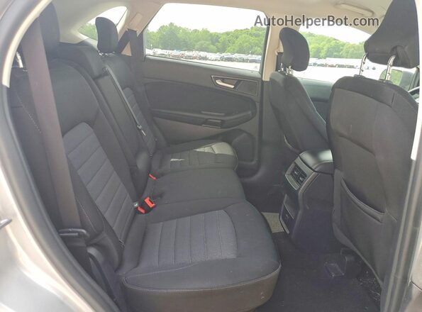 2FMPK4G92KBB30881 2019 FORD EDGE Silver Rear seats view