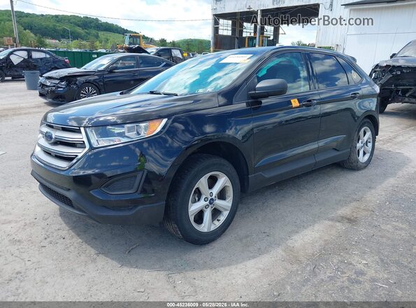 2FMPK4G94JBB24210 2018 FORD EDGE Черный Передняя левая четверть