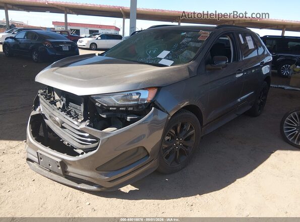 2FMPK4G94NBA24338 2022 FORD EDGE Gray Front left