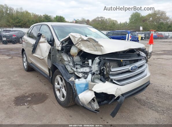 2FMPK4G95HBB78741 2017 FORD EDGE Champagne Front view