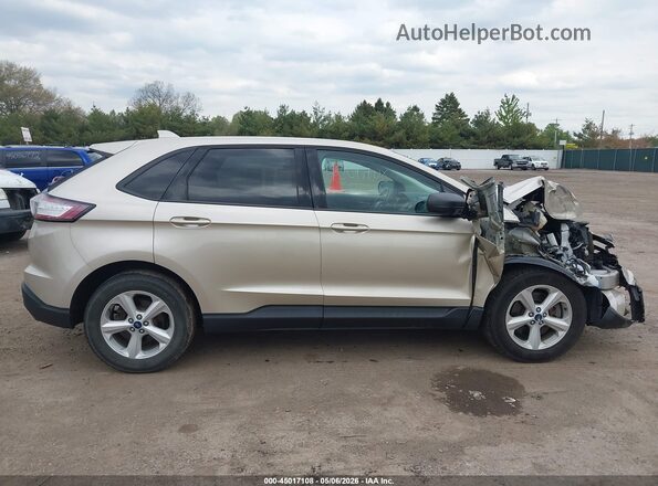 2FMPK4G95HBB78741 2017 FORD EDGE Champagne Rear interior view