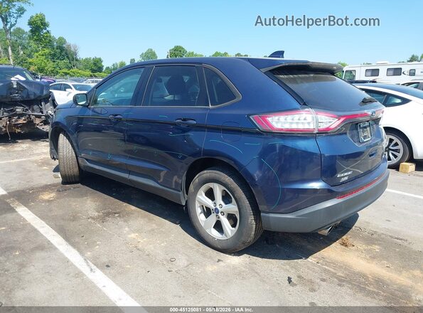 2FMPK4G95HBC48366 2017 FORD EDGE Blue Հետևի ձախ