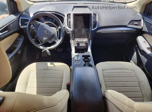 2FMPK4G97MBA40712 2021 FORD EDGE White Dashboard view