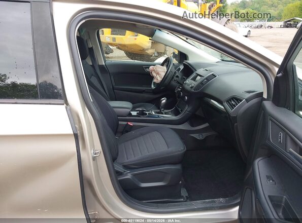 2FMPK4G99HBC61329 2017 FORD EDGE Gold Front interior view