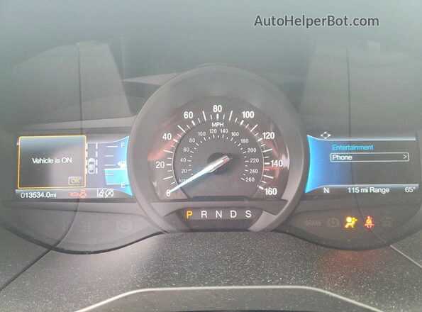 2FMPK4G99RBB23842 2024 FORD EDGE White Widok zestawu wskaźników