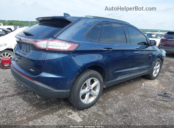 2FMPK4G9XHBB46397 2017 FORD EDGE Blue Trasero derecho
