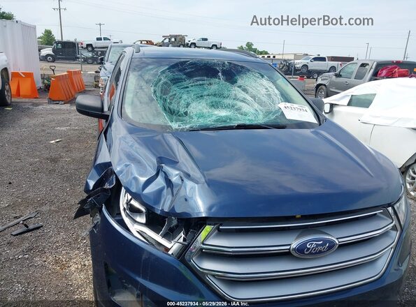 2FMPK4G9XHBB46397 2017 FORD EDGE Blue Vista frontal