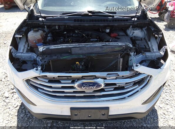 2FMPK4G9XKBB12466 2019 FORD EDGE White Widok z tyłu
