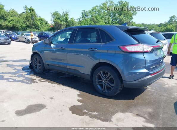 2FMPK4J81JBB70173 2018 FORD EDGE Синий Задняя левая четверть