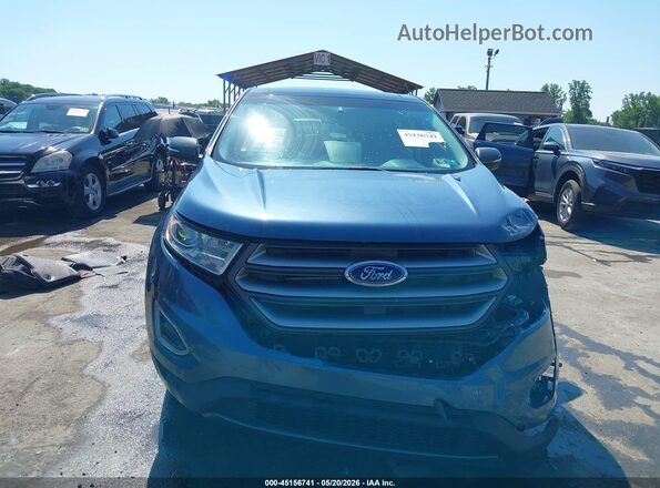 2FMPK4J81JBB70173 2018 FORD EDGE Синий Вид задней части салона