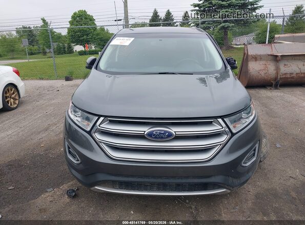 2FMPK4J82GBC64670 2016 FORD EDGE Gray ხელსაწყოთა პანელის ხედი