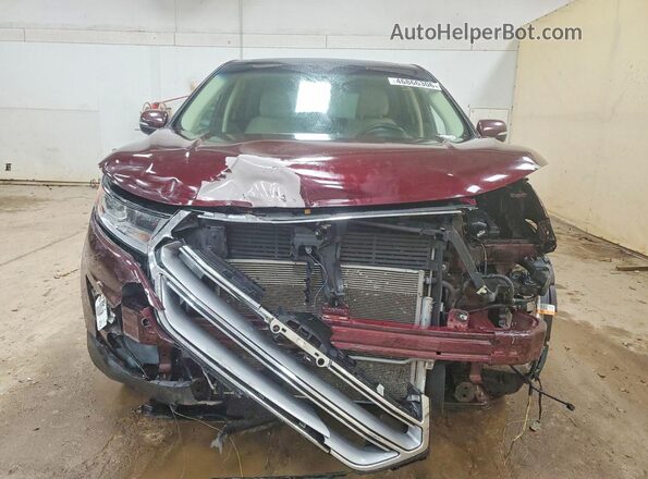 2FMPK4J82HBB84190 2017 FORD EDGE Burgundy Front view
