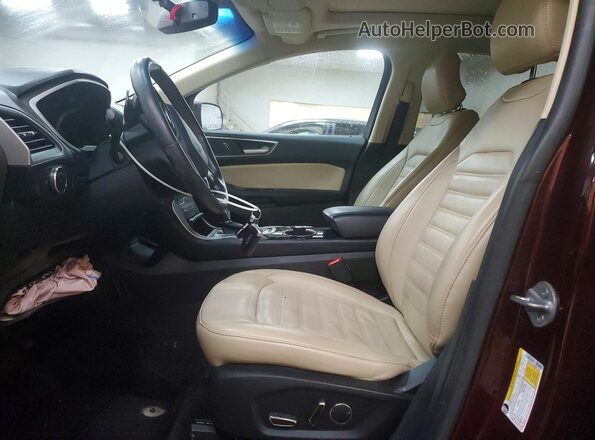 2FMPK4J82HBB84190 2017 FORD EDGE Burgundy Front interior view