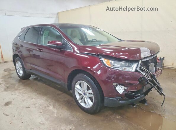 2FMPK4J82HBB84190 2017 FORD EDGE Burgundy Front right
