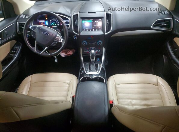 2FMPK4J82HBB84190 2017 FORD EDGE Burgundy Dashboard view