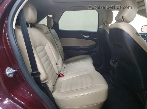 2FMPK4J82HBB84190 2017 FORD EDGE Burgundy Rear interior view