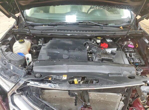 2FMPK4J82HBB84190 2017 FORD EDGE Burgundy Engine compartment view