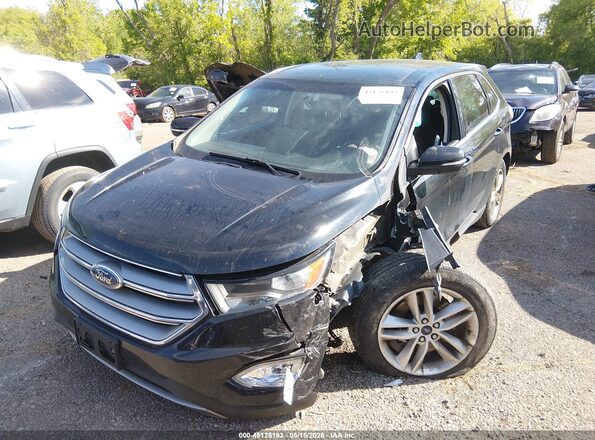 2FMPK4J82HBC14949 2017 FORD EDGE Black Vista tres cuartos delantera izquierda